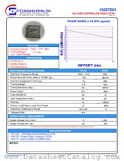 V625TE01 datasheet pdf Z communications