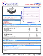 V582ME03 datasheet pdf Z communications