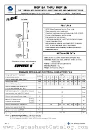 RGP15MA datasheet pdf Zowie Technology Corporation