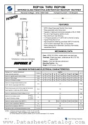 RGP10JA datasheet pdf Zowie Technology Corporation