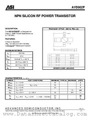 AVD002P datasheet pdf Advanced Semiconductor