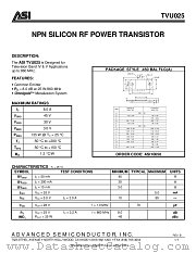 TVU025 datasheet pdf Advanced Semiconductor