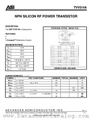 TVV014A datasheet pdf Advanced Semiconductor