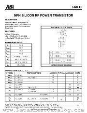 UML1T datasheet pdf Advanced Semiconductor