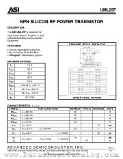 UML25F datasheet pdf Advanced Semiconductor