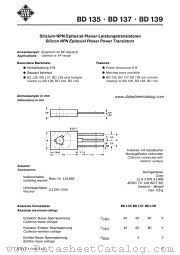 BD139 datasheet pdf AEG-TELEFUNKEN