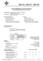 BD179 datasheet pdf AEG-TELEFUNKEN