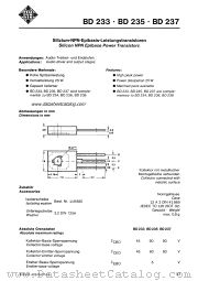 BD233 datasheet pdf AEG-TELEFUNKEN