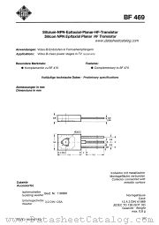 BF469 datasheet pdf AEG-TELEFUNKEN