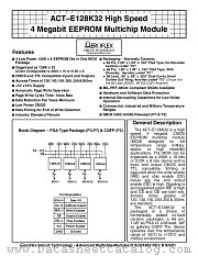 ACT-E128K32N-200P7T datasheet pdf Aeroflex Circuit Technology