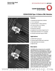 E2560 datasheet pdf Agere Systems