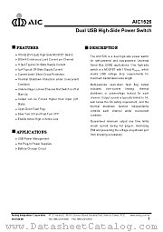 AIC1526-0CS datasheet pdf Analog Integrations Corporation