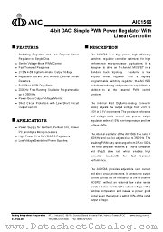 AIC1566CS datasheet pdf Analog Integrations Corporation