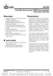 AIC1567 datasheet pdf Analog Integrations Corporation