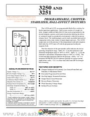 A3251EUA datasheet pdf Allegro MicroSystems