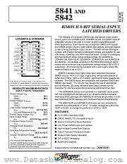 UCN5842A datasheet pdf Allegro MicroSystems