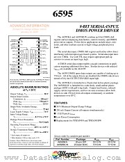 A6595 datasheet pdf Allegro MicroSystems