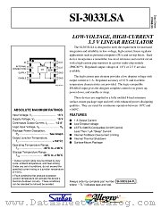 SI3033 datasheet pdf Allegro MicroSystems