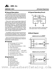 AME8500AEETAF15 datasheet pdf AME