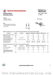 MBR8060 datasheet pdf America Semiconductor