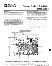 AD534 datasheet pdf Analog Devices