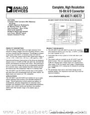 ADC71 datasheet pdf Analog Devices