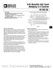 DAC-08C datasheet pdf Analog Devices