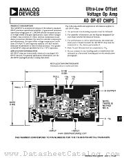 OP-07 datasheet pdf Analog Devices