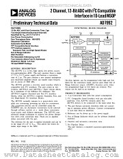 AD7992 datasheet pdf Analog Devices