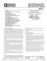 AD712 datasheet pdf Analog Devices