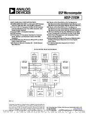 ADSP-2192 datasheet pdf Analog Devices