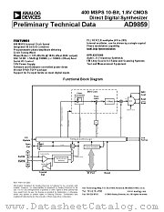 AD9859 datasheet pdf Analog Devices