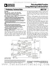 ADE7754 datasheet pdf Analog Devices