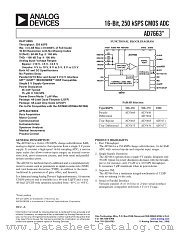 AD7663 datasheet pdf Analog Devices