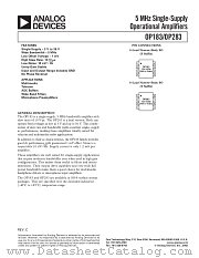 OP183 datasheet pdf Analog Devices