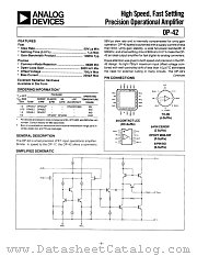 OP42 datasheet pdf Analog Devices