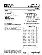 AD7533 datasheet pdf Analog Devices