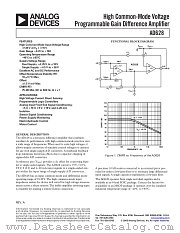 AD628 datasheet pdf Analog Devices