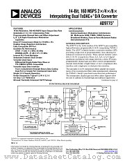 AD9775 datasheet pdf Analog Devices