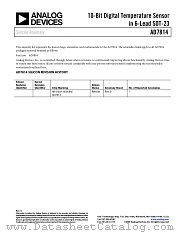 AD7814 datasheet pdf Analog Devices