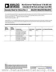 ADUC842 datasheet pdf Analog Devices