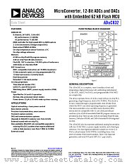 ADUC832 datasheet pdf Analog Devices