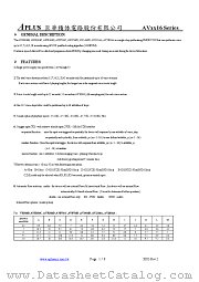 AV1416D datasheet pdf Aplus Integrated Circuits