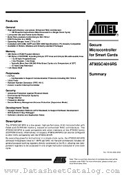 AT90SC4816RS datasheet pdf Atmel