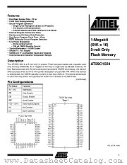 AT29C1024 datasheet pdf Atmel