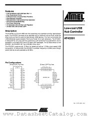 AT43301 datasheet pdf Atmel