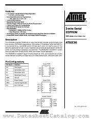 AT93C86 datasheet pdf Atmel