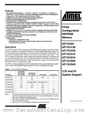 AT17LV010 datasheet pdf Atmel