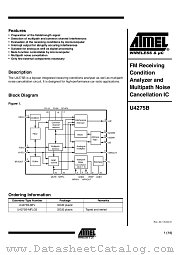 U4275B datasheet pdf Atmel