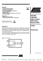 T0780 datasheet pdf Atmel